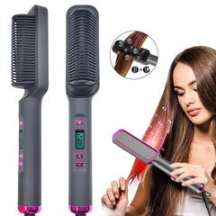 Brush Heating Hot Comb Straightener